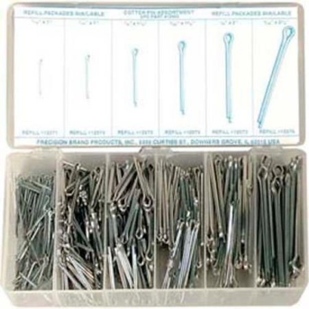 Sarjo Industries Cotter Pins, Extended Prong, 18-8 Stainless Steel, Large Drawer Assortment, 12 Items, 535 Pieces FK58100